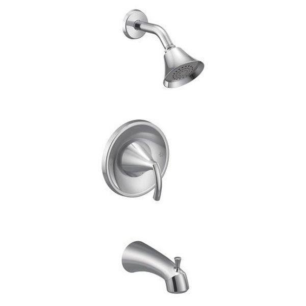 Moen One-Function, Tub/Shower, Chrome Plated T2743EP